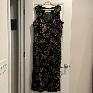 Black & Gold Formal Dress